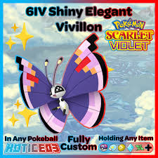 ✨ Shiny Vivillon Elegant Form 6IV ✨ Pokemon Scarlet & Violet 🚀 Fast Trade  🚀 | eBay