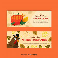 Download transparent thanksgiving png for free on pngkey.com. Free Vector Flat Design Thanksgiving Day Banner Set