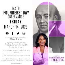 Morris Brown College Founders' Day Observance! March 14th! #TheResurgence