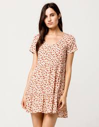 Sky And Sparrow Ditsy Floral Babydoll Dress Crmco 354575575 Tillys Floral Babydoll Dress Babydoll Dress Prom Dresses Long Lace