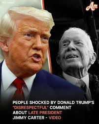 People Shocked By Donald Trump's "Disrespectful" Comment About Late  President Jimmy Carter