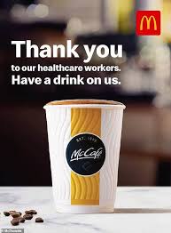 We did not find results for: Mcdonald S Are Giving Healthcare Workers Free Drinks To Thank Them For Their Hard Work Daily Mail Online