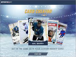 This card is available on kronozio.com. Make A Custom Hockey Card In Seconds Puck Junk