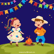 Em pintarcolorir, você encontra desenhos de festa junina para colorir, pintar e imprimir. Festa Junina Background With Children Dancing Around The Bonfire Fundo Festa Junina Fotos Festa Junina Desenho Festa Junina