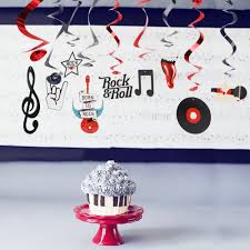 Decorate your locker or wall with removable music note decals or even tie in music supplies to a circus party theme. 10pcs Metallic Foil Hanging Dangling Swirl Rock N Roll Music Theme Party Decorations Birthday Party Supplies Buy At The Price Of 5 28 In Aliexpress Com Imall Com
