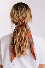 Details Floral Print Bandana Burnt Orange Grey 100 Cotton Beautyhairstyles Dogal Bukleli Sac Sac Ve Makyaj Kolay Sac Modelleri