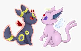 Umbreon And Espeon Espeon And Umbreon Png Transparent Png Kindpng