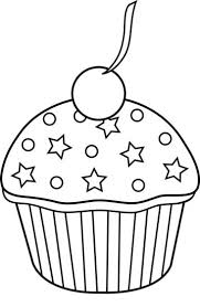 These alphabet coloring sheets will help little ones identify uppercase and lowercase versions of each letter. Cute Cupcake Outline To Color In Free Clip Art Cupcake Coloring Pages Clip Art