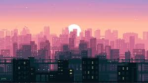 Ultra Hd Wallpaper 8 Bit Pixel Art Digital Art Night City Buildings Cityscape 4k Desktop Wallpaper Art Aesthetic Desktop Wallpaper Scenery Wallpaper