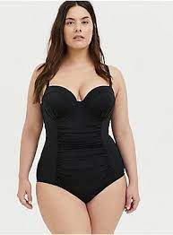 Black Lattice Back Push Up Underwire One Piece Swimsuit In 2020 One Piece Swimsuits One Piece Swimsuit
