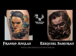 Jugaba en la posición de defensa central. Arcangel Tattoo Retratos By Franko Anglas