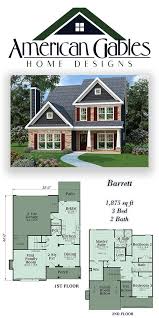 Browse our narrow lot house plans organized by size, for the perfect plan that is under 40 feet wide, if you own a narrow lot? Narrow Lot Plan 1875 Square Feet 3 Bedrooms 2 Bathrooms Barrett Lake House Plans Narrow Lot House Plans House Plans