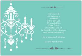 Some cocktail parties might call for formal invitation wording. Formal Chandelier Dinner Invitation Dinner Party Invitations
