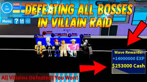 New Code All Boss Showcase In The New Villain Raid Boku No Roblox Remastered Showcase Youtube