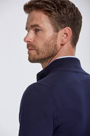 Lacivert Fermuarlı Hırka Kombini