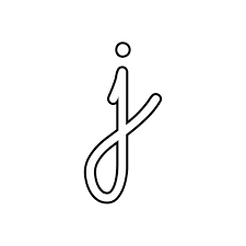 Print free large cursive letter j. Letters And Numbers Letter J Lowercase Cursive