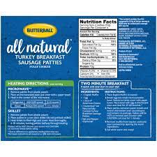 All natural turkey breakfast sausage links with no added hormones or steroids, no nitrates or nitrites added, gluten free, minimally processed and with no artificial ingredients. Butterball Turkey Sausage Recipes Butterball Turkey Sausage 25 At Harris Teeter The Harris Teeter Deals The Perfect Ingredients For A Delicious Butterball Turkey Sa Hpeterson17paleo