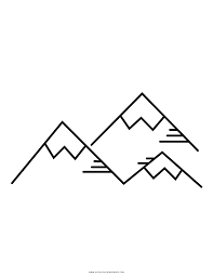 According to european conventions, its altitude, higher than a hill, must be at least 700 meters above sea level, and its appearance must be at least partially independent. Mountain Range Coloring Page Ultra Coloring Pages