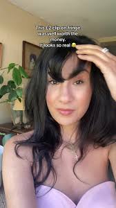 😂 I could never have a real fringe. My hair is too frizzy #clipinfrin...