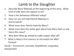 Ppt Lamb To The Slaughter Powerpoint Presentation Free Download Id 2600182