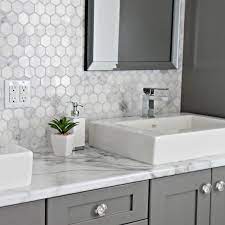 I am considering a carrara marble vanity bathroom countertop. Gorgeous Bathrooms With Marble Tile