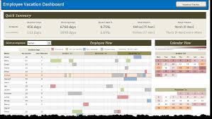Bonus leave and total leave record calculated. Employee Vacation Tracker Dashboard Using Ms Excel