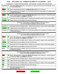 Uil Eligibility Calendar Home