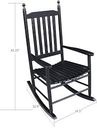 Fling Rocker Chair Porch Rocker Wooden Rocking Chair Patio Rocking Chair Black What's great about this classic, simple wooden rocking chair is that you can leave it bare or add your own color to it. ming movers pte ltd