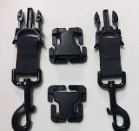 Polaris Ranger Molle Attachments Pals/Molle Metal Heavy Duty Swivel Hook  Quick Side Release Buckle Kit (Pair of 2) by Bartact