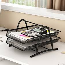 Find the best stationery subscription boxes for planners and scrapbookers! Desk Organizer 2 3 4 Layer Desktop Document Letter Tray For Folders Mail Stationary Desk Accessories Black Walmart Canada
