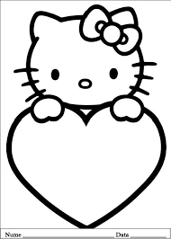 De colorat cu mickey mouse. Ziua Indragostitilor Planse De Colorat Si Educative Valentine Coloring Pages Kitty Coloring Hello Kitty Drawing