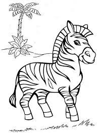 Coloring page with cute baby zebra. Zebra Animal Zebra Coloring Pages Zoo Animal Coloring Pages Zebra Drawing