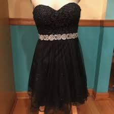 Black A Line Formal Dress Worn Once