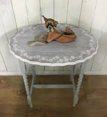 Wayfair.com has been visited by 1m+ users in the past month Oak Barley Twist Table Painted Hall Table Shabby Chic Table Hand Painted Furniture Vinterior