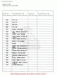 Suzuki Gsf600su 1996 T Germany E22 Color Chart Buy