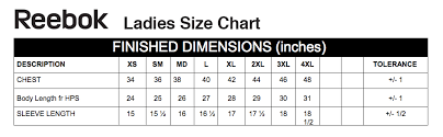 The Graphic Edge Size Charts