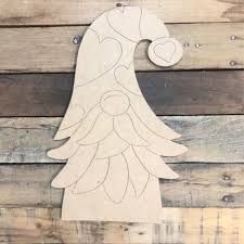 Heart Gnome Wood Cutout Unfinished Shape Paint By Line Wood Cutouts Christmas Wood Crafts Wood Craft Patterns