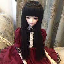 Maybe you would like to learn more about one of these? Bjd Doll Hair Wig 8 9 1 3 Sd Dz Dod Luts Black Long Straight Neat Bang Hair Wig Ebay