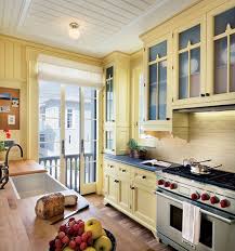 Seaside The Lettered Cottage Yellow Kitchen Cabinets Home Yellow Kitchen