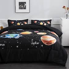 Buy Ylehoc Solar System Comforter Set Twin Outer Space Bedding Set 3 Pieces 1 Universe Planets Theme Comforter And 2 Pillow Cases For Boys Kids Ultra Soft Microfiber All Seasons For Bedroom Sofa