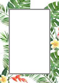 Free Printable Watercolor Tropical Flowers Wedding Invitation Templates Flower Wedding Invitation Tropical Wedding Flowers Wedding Invitation Templates