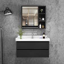 White cabinets have dominated the design world for the last decade. China Wall Mounted Black Wooden Bathroom Wall Washbasin Storage Cabinet Design China Bathroom Cabinet Bathroom Vanity