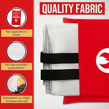 Amazon.com: Emergency Fire Blanket for Home and Kitchen - 2 ...