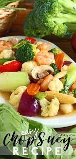 Easy Chop Suey Recipe Recipe Vegetable Dishes Recipes Vegetable Recipes