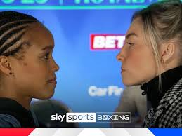 Natasha Jonas and Lauren Price shared a frosty face-off at the press  conference for their world title unification at Royal Albert Hall