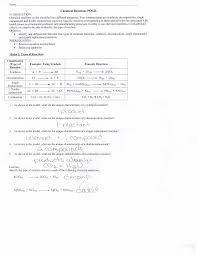 (1) combination or synthesis reactions. Https S3 Amazonaws Com Scschoolfiles 899 Ch 8 Answer Keys Pdf