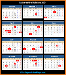 Maharashtra Holidays 2021