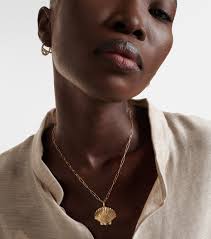 Collier Venus Large en or 14 ct en doré