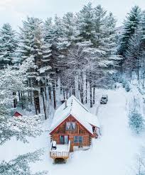The Cabin Land On Instagram Snow Isn T Just Pretty It Also Cleanses Our World And Our Senses Not Just Of The Soot And Grime Winter Cabin Snowy Woods Cabin