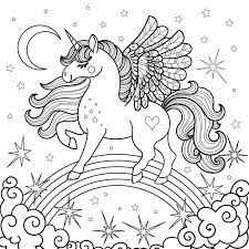 Princess and unicorn free printable coloring page. 25 Free Printable Unicorn Coloring Pages
